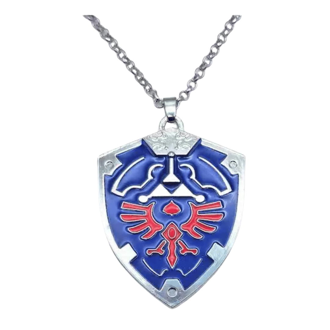 COLLAR ESCUDO ZELDA AZUL